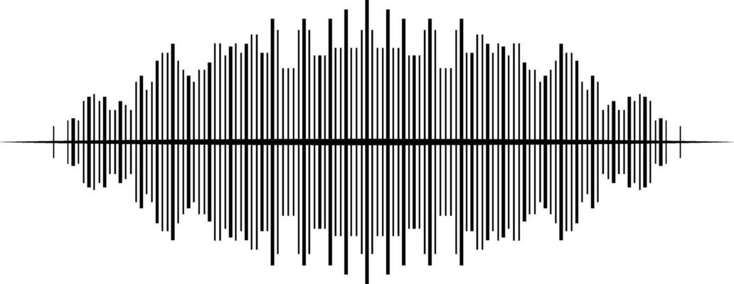 Audio Waveform with Highlighted Path