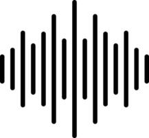 Audio waveform graphic vector