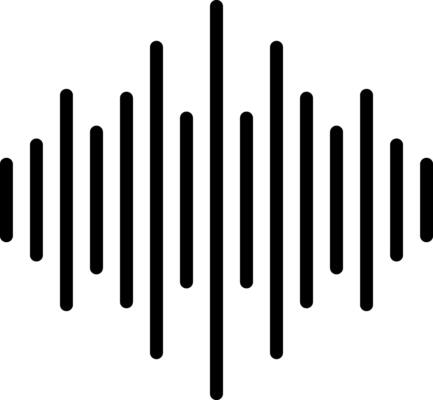 Audio waveform graphic