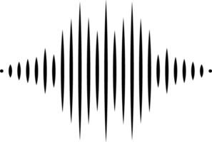 Abstract representation of a sound wave. vector