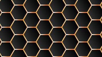 Elegant gold hexagonal pattern, minimal style, luxury template, stylish abstract art, seamless digital wallpaper vector