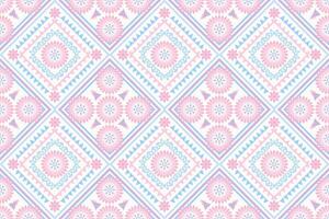 Geometric ethnic floral pattern on white background,abstract background,Aztec style,decorative. vector