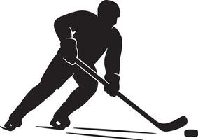 Ice Warrior's Edge Silhouette in Action vector