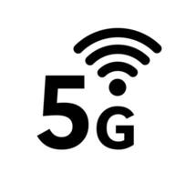 5G Network Signal Illustration. Simple Connectivity Icon. Minimalist Design for Next Generation Technology. Isolated Illustration. vector