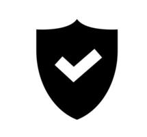 Shield with Checkmark Illustration. Simple Verified Icon. Minimalist Design for Approval. Isolated Illustration. vector