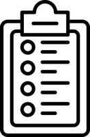 Checklist New creative style line icon new icon vector
