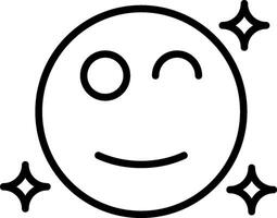 Smile New creative style line icon new detailed icons vector