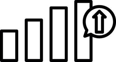 Graph New creative style line icon new line icon vector
