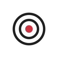 Center Target Icon White Background vector