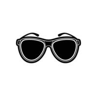 sunglass silhouette isolated on white background vector