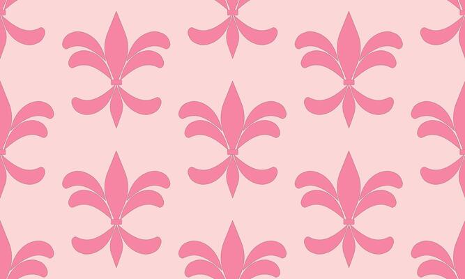 seamless pattern designs with pink damask flower on light pink background, design for fabric or various pattern printing works.