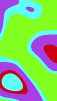Vibrant Purple and Lime Abstract Animation with Cyan and Red Accents video
