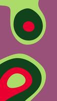Modern Liquid Abstract Background with Red, Lime Green, Dark Green, and Mauve Fluid Shapes video