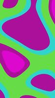 Bold Abstract Design with Green, Magenta, and Cyan Shapes video