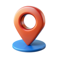 3D Icon of a Map Location Pin, Navigation, GPS Marker, Travel Positioning, and Geolocation Symbol for Mobile or Web Maps png