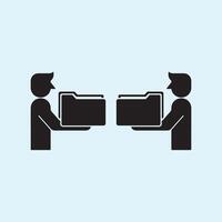 Sharing Files Collaboration and Data Transfer vector