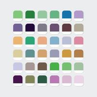 A collection of colorful square swatches showing different shades and hues vector