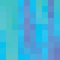 Abstract pixelated squares with a gradient of blue and cyan colors vector