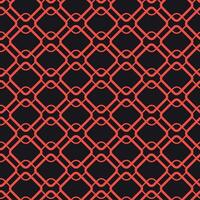 Geometric Interlocking Rhombus Pattern in Red and Black vector