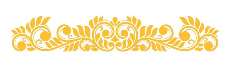 Ornament floral design element for frame vector