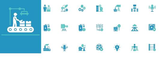 Modern e-commerce icons for online shopping, cart, and retail UI vector