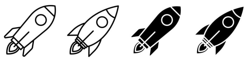 Rocket icon simple design vector