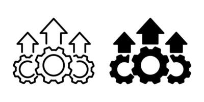 Operational excellence icon symbol simple design vector