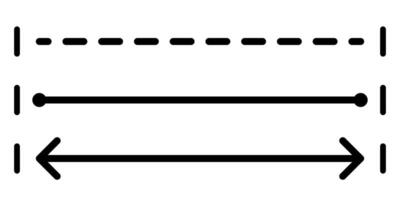 Position distantion icon set simple design vector