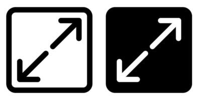 maximize icon simple design vector
