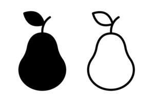 Pear icons symbol vector
