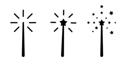 Magic wand icon symbol simple design. vector
