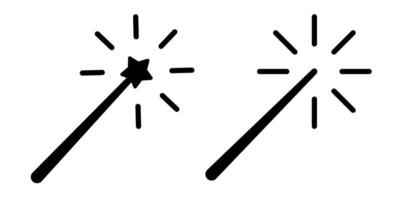 Magic wand icon simple design vector