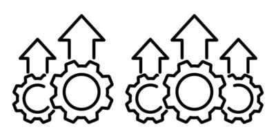 Operational excellence icon simple design vector