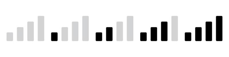Signal icon set simple vector