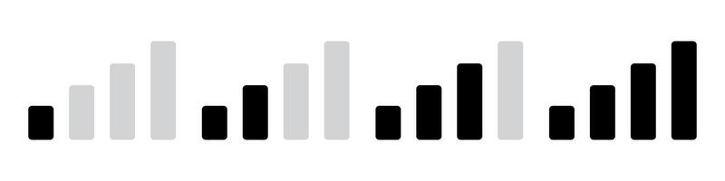 Signal icon symbol set vector