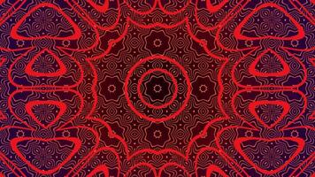 Kaleidoscope of abstract bubbles in orange and salmon. video