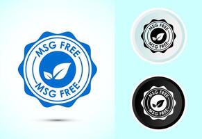 MSG free icon design, Msg label sign in color black and white vector