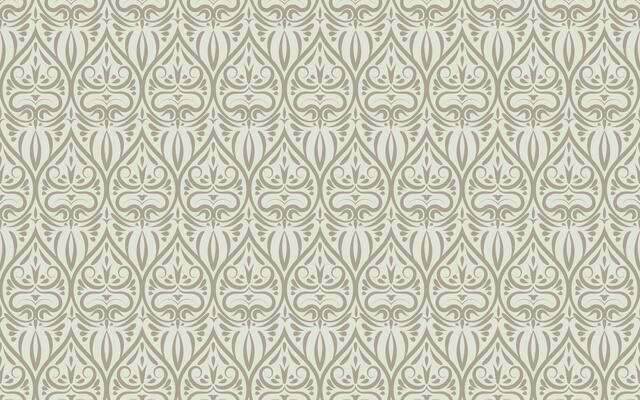 seamless pattern with intricate damask ornamental. baroque background with scrolling and stylized floral elements in delicate beige palette for home decor, textiles, and elegant stationery