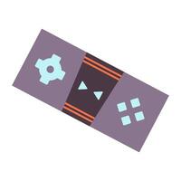 Colorful illustrations various retro and modern game controllers. vector