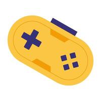 Colorful illustrations various retro and modern game controllers vector
