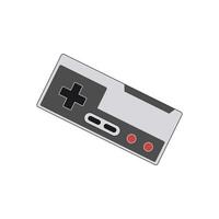 Colorful illustrations of various retro and modern game controller. vector