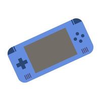 Icons of various handheld gaming consoles and retro-style game controller. vector
