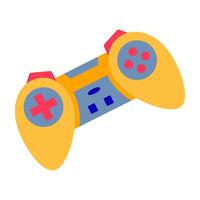 Icon of gaming controllers, steering wheels, joysticks, and handheld game devices vector