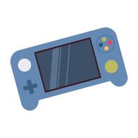 Icons of various handheld gaming consoles and retro-style game controllers vector