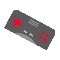 Colorful illustrations of various retro and modern game controllers vector