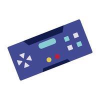 Colorful illustration of various retro and modern game controller vector