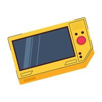 Icons of various handheld gaming consoles and retro style game controllers vector