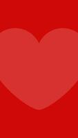 Vertical romantic heart shape transition. Red abstract animation with soft morphing. Love-themed visual effect for Valentine, wedding, dating apps, romantic transitions, and backgrounds. video