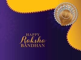 Happy raksha bandhan with background vector