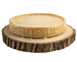 A unique circular platform appearing to be made of semi-melted wax, with uneven, organic drips along the edges, isolated on a transparent background png